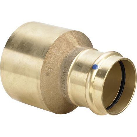 Viega Sanpress Reduzierstück I/A SC-Contur 2215.1XLLF, labs-frei, d. 76,1x54mm, Rotguss (1/2)