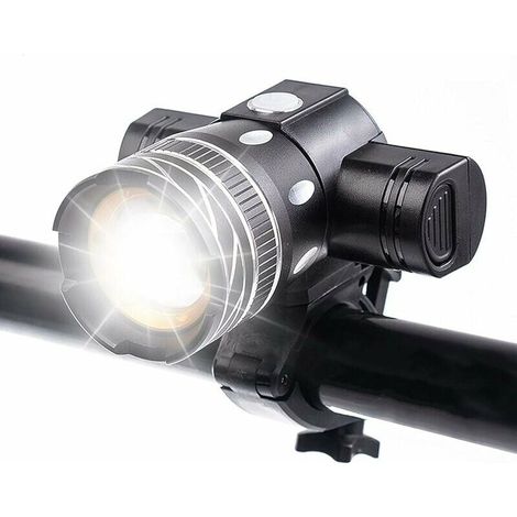 5000 Lumen Fahrradlicht, wiederaufladbares Frontlicht, wasserdichte LED-Fahrradlampe, hohe Helligkeit, 6 Stunden Radfahren auf Bergstraßen, Pendler-Sicherheitstaschenlampe mit 3 Modi (1/5)
