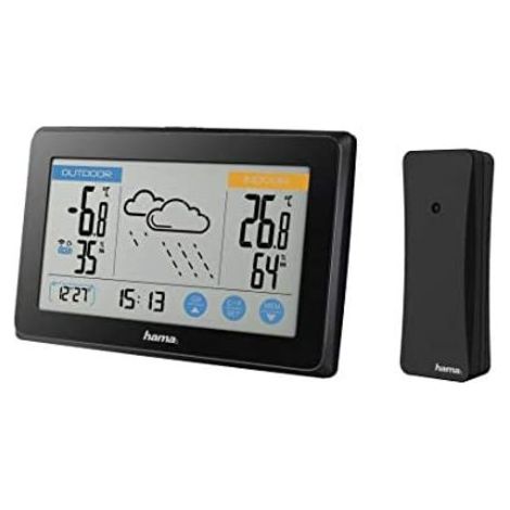 Hama Touch stazione meteorologica tattile nera moderna e compatta (1/3)