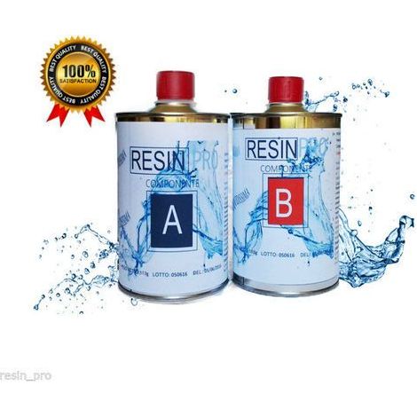 0,8 KG RESINA EPOSSIDICA MOLTO LIQUIDA “LIQUIDISSIMA” RESIN PRO – Per creazioni / gioielli / oggetti decorativi – per creazioni trasparenti – resina liquida per stampi molto dettagliati