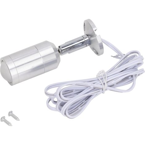 Projecteur LED mini à angle réglable pour vitrine, idéal pour bijoux et étagères, argenté, 220 V CA. (1/5)