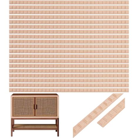 20 baguette Décorative en Bois Brut de 41cm Moulure Carrée en Bois Sculpté pour Murs Armoires et Portes Projets de Rénovation Domiciliaire à Faire Soi Même (1/5)