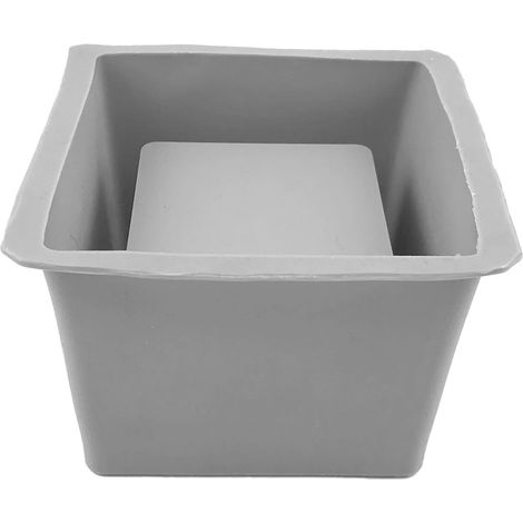 Moule à pot de fleurs carré et rond en ciment, moule en silicone pour pot de fleurs en ciment double couche, fait main, moule à vase en plâtre (1/5)