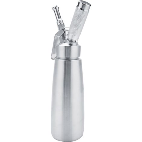 1L Sahnespender aus Edelstahl mit drei Düsen, komplettes Set für Gebäck und Getränke. (1/5)