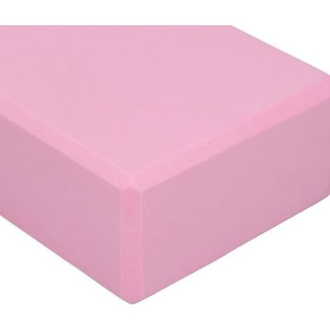 Bloc de Yoga - - Lot de 2 - Mousse Antidérapante - Couleur Rose - Stabilité Assurée (1/4)
