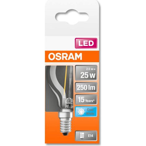 Ampoule LED Culot: E14 Blanc froid 4000 K 2,50 W équivalent à 25 W dépolie LED Retrofit CLASSIC P (1/5)