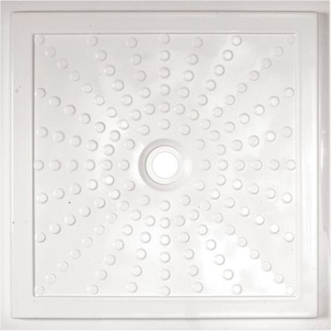Bodengleiche Duschwanne aus Glasfaser 80x80 Serie EASY Idral 15200  Glasfaser - Mit Abfluss Idral 15600