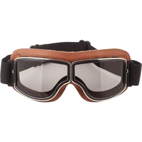 Lunettes de protection rétro pour moto - Anti-buée - Chaudes - Pour l'équitation, le VTT, le motocross (1/4)