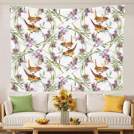 Tapisserie décorative amusante et esthétique, couverture de plage, rideau de plage 200x150cm (1/5)