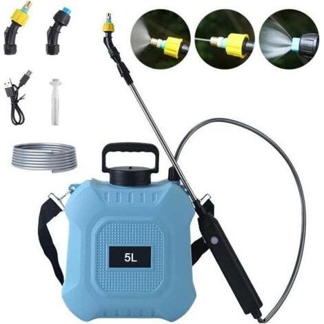 Pulvérisateur électrique 5L/8L, pulverisateur de Jardin avec pulverisateur Lance telescopique, Max 90 cm, 2 Buses, 2000mah, pour Désherbage Pulvérisation Nettoyage (1/5)