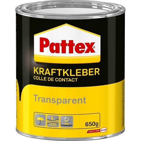Pattex Adhesivo de contacto transparente 650 g adhesivo polivalente
