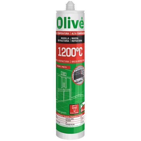 Mastic réfractaire olive 1200 °C 300 ml noir