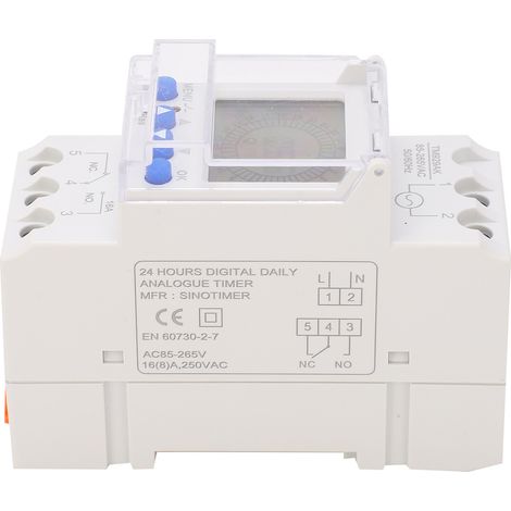 Minuterie numérique programmable analogique avec affichage LCD rétroéclairé TM929AK 85-265 V 16 A (1/5)