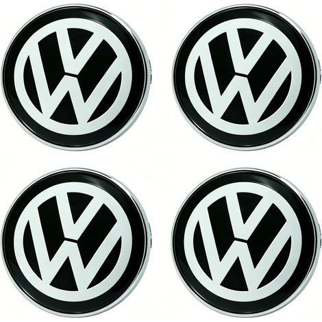 Coprimozzi dinamici Volkswagen, logo VW, per cerchi in lega, 60 mm