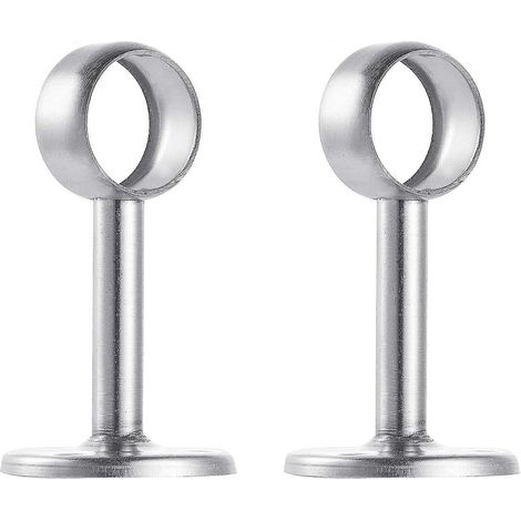 Sztxj, lot de 2 supports avec tube pour armoire en acier inoxydable, diamètre 25 mm (1/4)