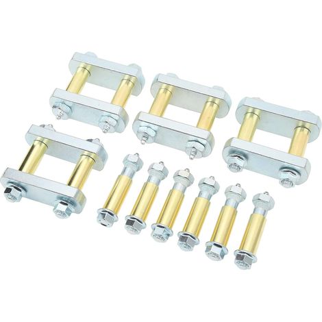 Kit de Mise à Niveau de Chaîne Lourde, Bague en Bronze, Chaînes de 2,25 Pouces, Suspensions de Remorque RV à Essieu en Tandem avec Boulons Grasibles, Acier, ajusté pour CRE3000, (1/5)