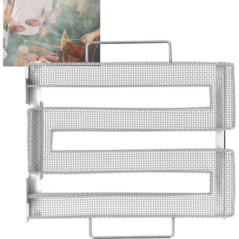 Générateur de fumée froide en forme de M, grille de barbecue, plateau fumoir en acier inoxydable pour fumage à froid/à chaud (1/5)
