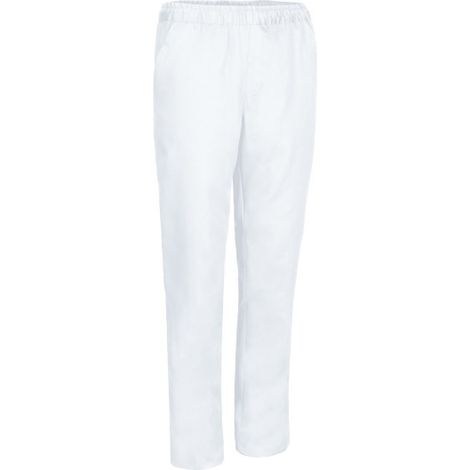 Pantalón de cocina con bolsillos y costuras reforzadas VALENTO SPICE M Blanco