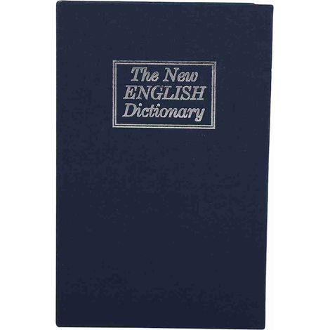 1 Pc Coffre Fort Livre Dictionnaire à Code Secret Cache Argent Bijoux Coffre de Rangement Dissimulé (Bleu Foncé) (1/3)