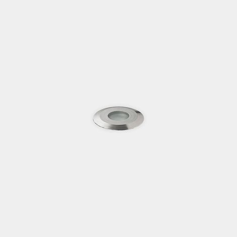LEDS C4 Gea Spot encastré extérieur 6 cm, LED 1 W 3000 K, finition aluminium mat, IP65