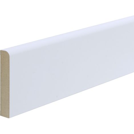 B.S. Bauprogramm Sockelleiste 260 cm 60 x 10 mm Eiche brilliantweiß Leisten