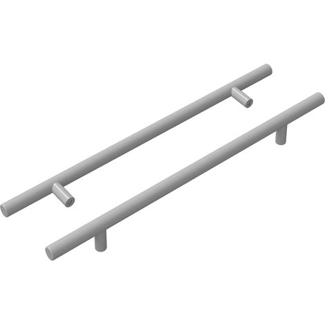 Cabinet Handle 2 pcs Silver 300 mm Stainless Steel vidaXL