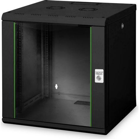 DIGITUS Netzwerkschrank Unique 12HE 643x600x600mm schwarz