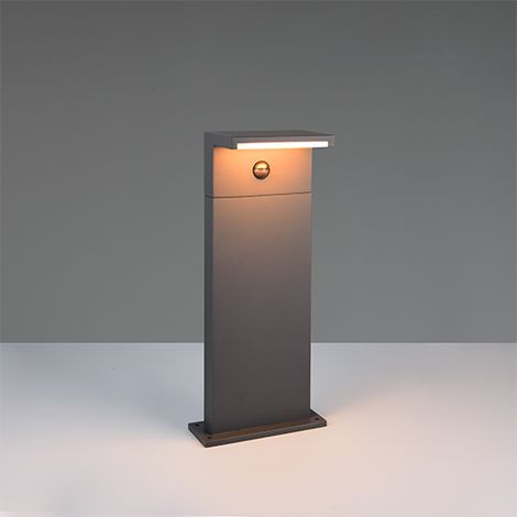 Lampe de jardin moderne Ravi anthracite avec capteur 50 cm - 538669142 (1/3)