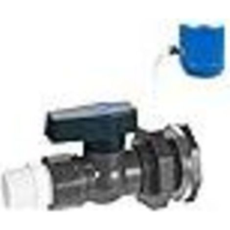 3/4"-Regenwasserhahn, PVC-Regenfassventil mit Schottverschraubung und Schlauchadapter für Aquarien, Schwimmbecken und Gartenfässer (3/4")
