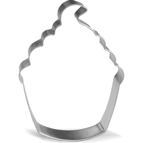 Emporte-pièce pour cupcakes - 10,4 x 7,6 cm - Acier inoxydable (1/5)