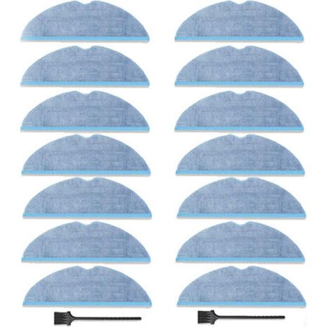Lot de 14 pièces Serpillère de Rechange pour Roborock S8/S7/S7 Plus/S7 MaxV/ S7 MaxV Plus/ S7 MaxV Ultra /S7 Pro Ultra eur,Accessoires pour Lingettes en Microfibre (1/5)