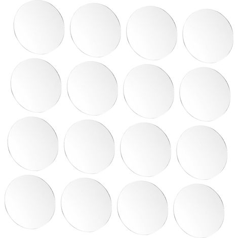 100 Feuilles lentilles faites à la main petits miroirs ronds pour (1/5)