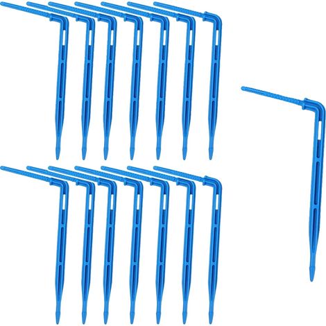 Kit d'irrigation micro goutte à goutte, goutteur flèche, débit réglable, Bleu - 60pcs (1/2)