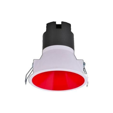 PORTAFARETTO AD INCASSO GU10 ORO, ARGETNO, ROSSO, NERO SCENOGRAFIA MODERNA IP20 Rosso