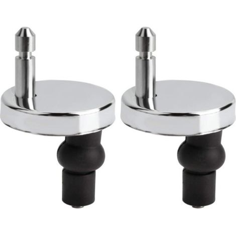 Accessoires pour abattant de toilettes, vis de plaque de recouvrement, connecteurs, vis de plaque de recouvrement combinées, charnières en acier inoxydable. (1/4)
