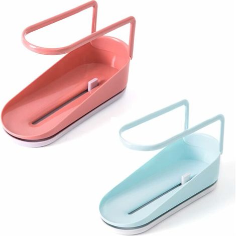 Support égouttoir multifonction pour éponge et savon avec couvercle, cuisine et salle de bain – DELKEVIC