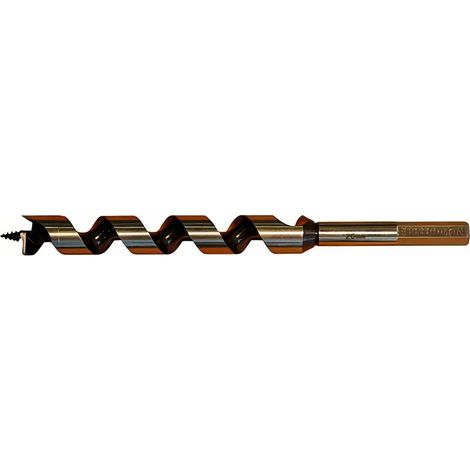 Mèche bois de charpente à spirale unique D. 36 x Lu. 385 x Lt. 460 mm x Q. 6 pans - FS360460 - Labor