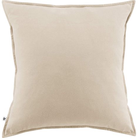 Taie d'oreiller flanelle beige 50x70 cm (1/3)