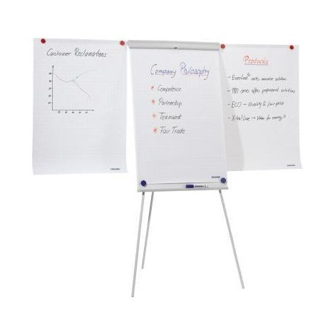 Flipchart X-traLine Standard Plus 68 x 105 cm (B x H) 188cm Stahl weiß (1/3)