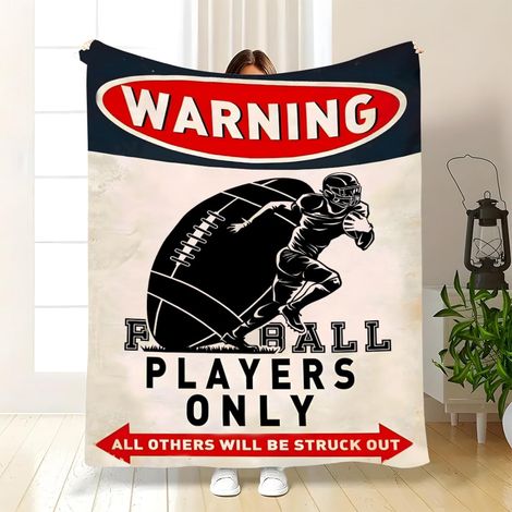 Couverture Football - 152 x 127 cm - Pour Canapé Lit Camping Voyages - Idéal Enfant Adulte - 1 Pièce (1/5)