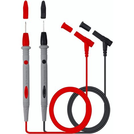 Messleitung, 1 Paar 107 cm Multimeterkabel, 1000 V/20 A, Schwarz und Rot FLITI (1/4)