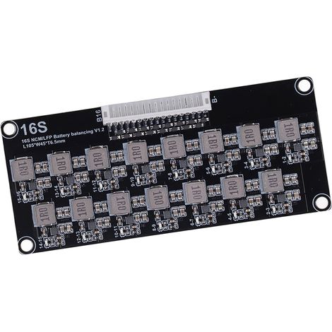 Aktiver 16S-Batterieausgleicher mit Verdrahtungskabel, induktive Batterie-Balancerplatine 2–4,5 V (1/5)
