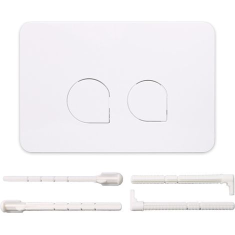 Panneau de Réservoir d'Eau Dissimulé Sigma, Boutons Compatibles UP300/UP320, Boutons de Chasse d'Eau Doubles, Blanc (1/5)