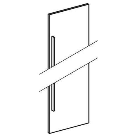 GE Spiegeltür für iCon Hochschrank Breite 36 cm, Eiche (1/2)