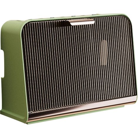 Große, wandmontierte Aufbewahrungsbox für WLAN-Router mit Steckdosen und Kabelmanagement – Cyan, 30 x 12 x 22 cm