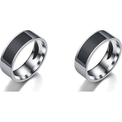 NFC 2X Smartring mit Smartchip und Smartphone-Tag. NFC-Technologie. Tragbarer Smartring B. (1/3)