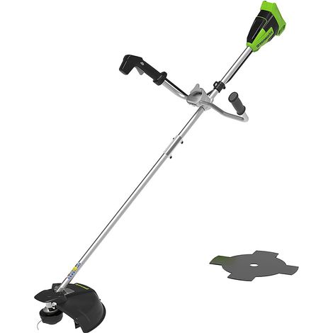 Débroussailleuse à Batterie avec Moteur Sans Balai, Harnais, Poignée Guidon, Largeur de Coupe 40 cm, Fil en Nylon 2 mm ou Lame 25 cm, SANS Batterie 40V ni Chargeur (1/5)