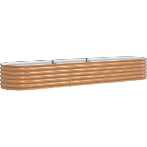Maison Exclusive - Hochbeet Braun 320 x 80 x 44 cm Stahl