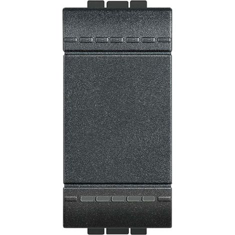 Pulsante unipolare Bticino living light 1p 10 a 230 v antracite