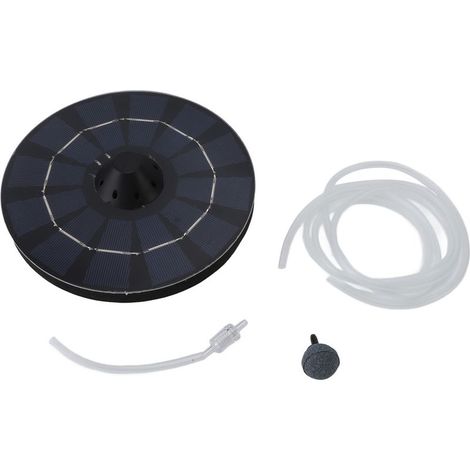 6V 2,5W Solar-Schwimmbelüfter mit automatischer Abschaltung für Aquarium, Teich und Garten – Kabellos, solarbetrieben – Robustes ABS-Gehäuse – Maximale Durchflussrate: 0,8 l/min (1/5)